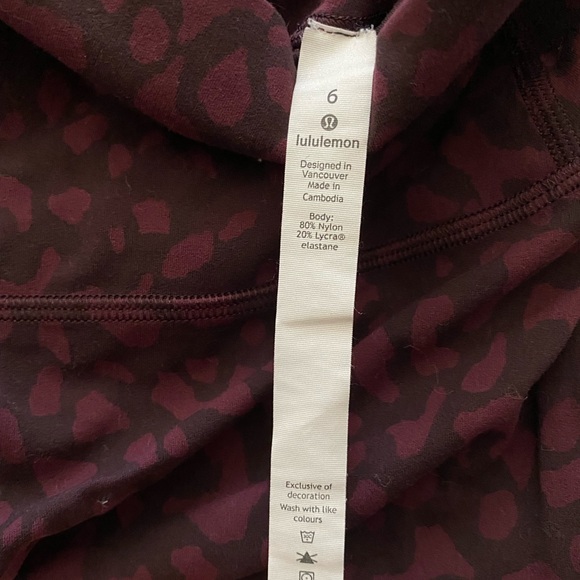 cheetah lululemon leggings. - Picture 3 of 3